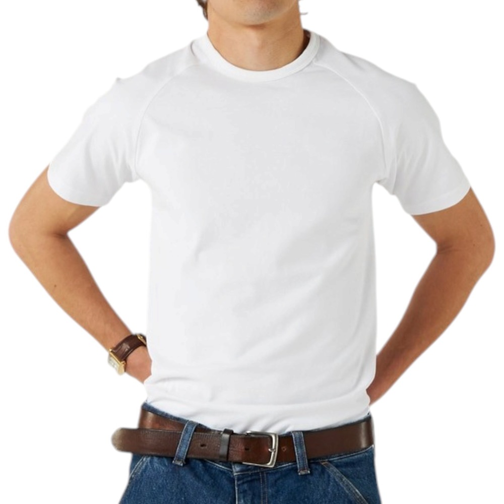 Milkbar Melbourne White Raglan Short Sleeve 100% Cotton Crew Neck T-Shirt XXL